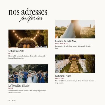 Nos adresses préférées : le Café des Arts, la dune du Petit Nice, le Trocadéro à l'aube et la Grand-Place