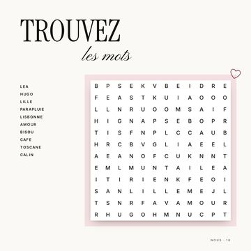 Mots mêlés avec leurs mots à eux : Lille, parapluie, Lisbonne, Toscane…